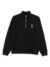 Maison Kitsuné Dressed Fox Cotton Sweatshirt In Black