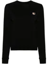 Maison Kitsuné Black Fox Head Sweatshirt In Black