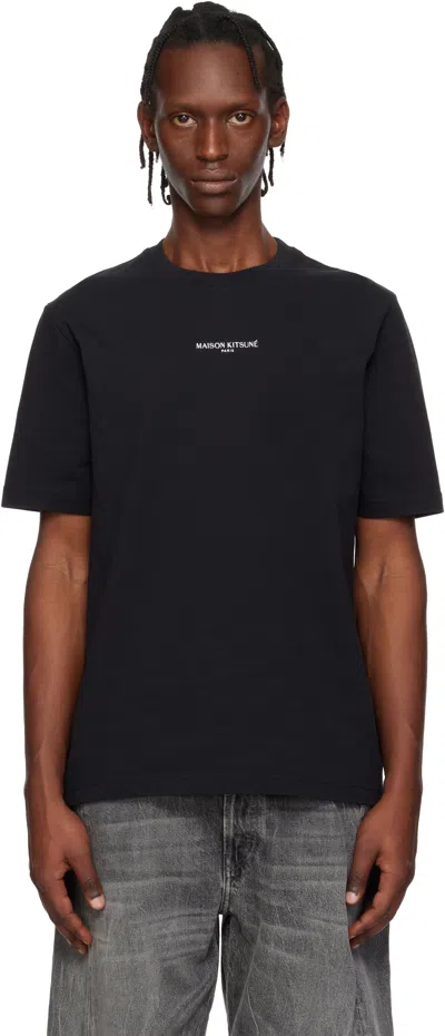 Maison Kitsuné Paris Comfort Tee-shirt In Black