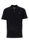Maison Kitsuné Polo Shirt With Short Sleeves And Collar In Black