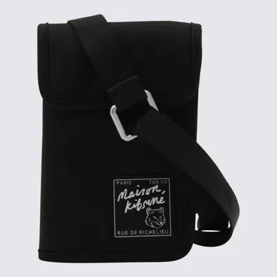 Maison Kitsuné Black Nylon Phone Case