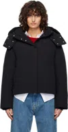 Maison Kitsuné Fox-patch Puffer Jacket In P199 Black
