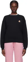 Maison Kitsuné Speedy Fox Comfortable Sweatshirt In P199 Black