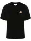 Maison Kitsuné Fox Head Patch Regular Tee Shirt In Black
