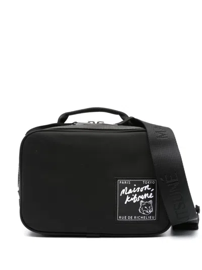 Maison Kitsuné Black The Traveller Belt Bag