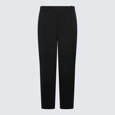 Maison Kitsuné Black Wool Blend Pants