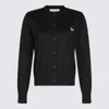 Maison Kitsuné Baby Fox Sweaters And Cardigans In Black