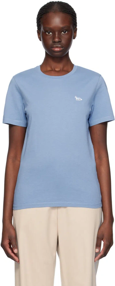 Maison Kitsuné Blue Baby Fox T-shirt In Hampton Blue
