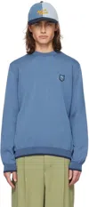 Maison Kitsuné Blue Bold Fox Head Sweater In P428 Hampton Blue