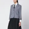 Maison Kitsuné Blue Checked Single-breasted Blazer In Multi