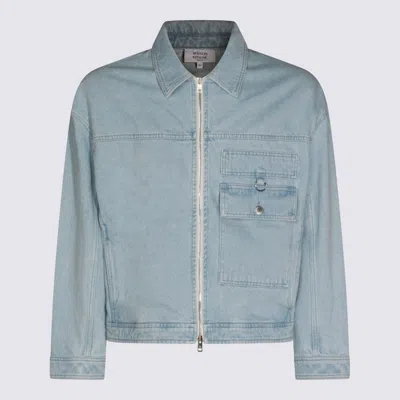 Maison Kitsuné Blue Cotton Denim Jacket