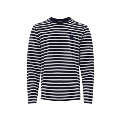 MAISON KITSUNÉ BLUE COTTON LONG SLEEVE