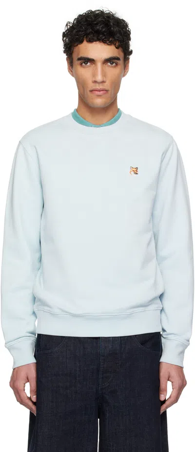 Maison Kitsuné Blue Fox Head Patch Regular Sweatshirt