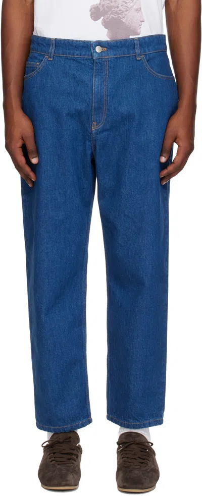 Maison Kitsuné Blue Tapered Jeans