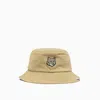 Maison Kitsuné Beige Bold Fox Head Hat In Neutrals