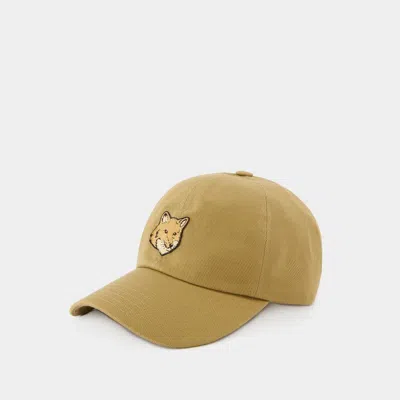 Maison Kitsuné Bold Fox Head 6p Cap - Maison Kitsune - Cotton - Beige