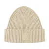 Maison Kitsuné Bold Fox Head Beanie In Neutral