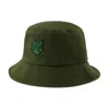 Maison Kitsuné Bold Fox Head Bucket Hat In Green