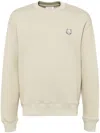 Maison Kitsuné 'bold Fox Head Crewneck Sweat In Ash Tree