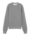 Maison Kitsuné Gray Bold Fox Head Patch Oversize Sweatshirt In Gray