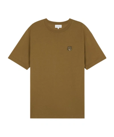 Maison Kitsuné Bold Fox Head Cotton T-shirt In Brown