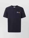 Maison Kitsuné Double Fox Patch Cotton Jersey T-shirt