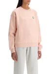 Maison Kitsuné Bold Fox Head Patch Sweatshirt In Pink