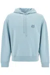 Maison Kitsuné Bold Fox Head Hooded Sweatshirt In Placid (light Blue)