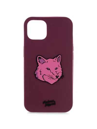 Maison Kitsuné Bold Fox Head Iphone 14 Case In Purple