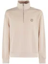 Maison Kitsuné Bold Fox Head Patch Comfort Half Zipped Sweatshirt