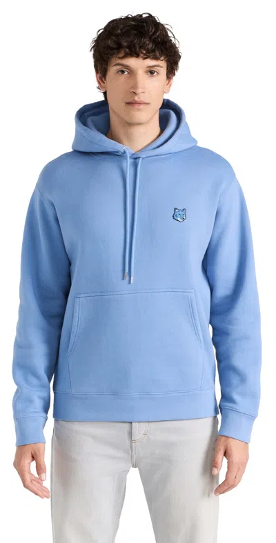 MAISON KITSUNÉ BOLD FOX HEAD PATCH COMFORT HOODIE HAMPTON BLUE