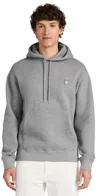 Maison Kitsuné Bold Fox Head Patch Comfort Hoodie Medium Grey Melange In Medium Grey Melange