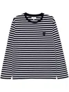 Maison Kitsuné Maison Kitsune Embroidered Cotton Oversize T-shirt