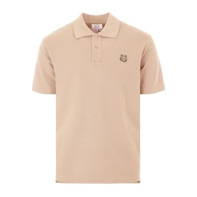 Maison Kitsuné Bold Fox Head Patch Comfort Polo In Neutral