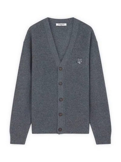 MAISON KITSUNÉ BOLD FOX HEAD PATCH  COMFORT RIBBED CARDIGAN
