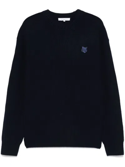 MAISON KITSUNÉ BOLD FOX HEAD PATCH COMFORT RIBBED JUMPER