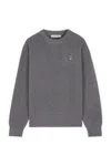 Maison Kitsuné Gray Bold Fox Head Patch Oversize Sweatshirt In Gray