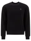 Maison Kitsuné Ribbed Crew Neck Sweater With Long Sleeves