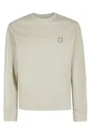 Maison Kitsuné Bold Fox Head Patch Comfort Sweatshirt In Ash Tree