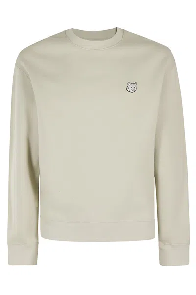 Maison Kitsuné Bold Fox Head Patch Comfort Sweatshirt In Neutrals