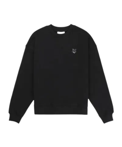 Maison Kitsuné Bold Fox Head Patch Comfort Sweatshirt In Blue