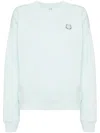 Maison Kitsuné Bold Fox Head Patch Comfort Sweatshirt In Blue