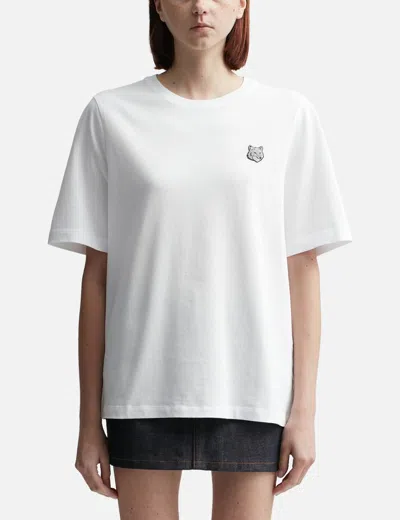Maison Kitsuné Bold Fox Head Patch Comfort T-shirt In White