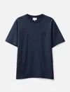 Maison Kitsuné Navy Bold Fox Head Patch Oversized T-shirt In Blue