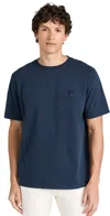 Maison Kitsuné Navy Bold Fox Head Patch Oversized T-shirt In Ink Blue