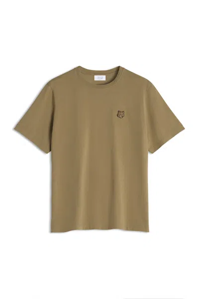 Maison Kitsuné Bold Fox Head Patch Comfort Tee Shirt In Cardamon