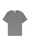 Maison Kitsuné Gray Bold Fox Head Patch Comfort T-shirt In Medium Grey Melange