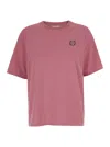 Maison Kitsuné Bold Fox Head Patch Comfort Tee In Pink