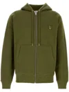 Maison Kitsuné Maison Kitsune' Cotton Sweatshirt With Logo In P384 Military Green