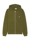 MAISON KITSUNÉ BOLD FOX HEAD PATCH COMFORT ZIPPED HOODIE